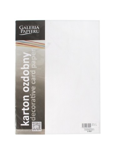 Decorative card paper A4 Savannah white 20 pcs/ box 250g