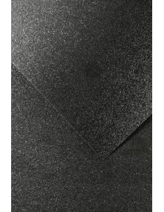 Decorative glitter card paper A4 Black 5pcs/pack 210g/m2