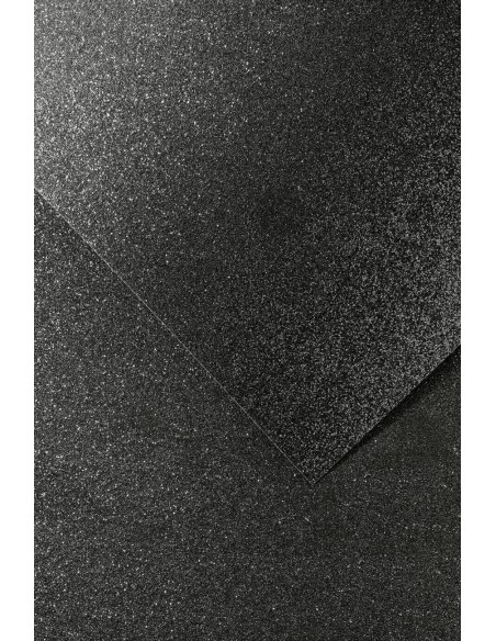 Decorative glitter card paper A4 Black 5pcs/pack 210g/m2