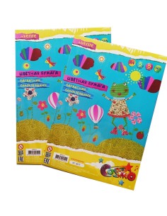 Adhesive Flocking Color Paper, 5 Sheets, 5 Colors
