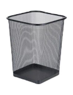 Paberikorv deVENTE 22x16.5x27.5cm kandiline metallist must