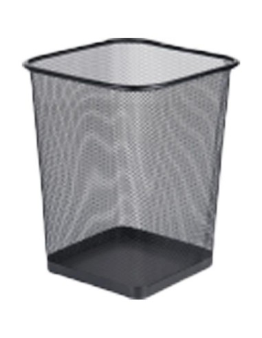 Paberikorv deVENTE 22x16.5x27.5cm kandiline metallist must