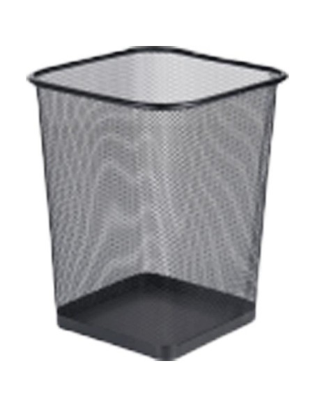 Paberikorv deVENTE 22x16.5x27.5cm kandiline metallist must
