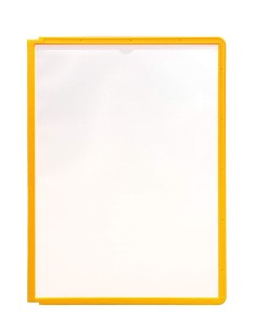 Durable Panel with coloured frame yellow