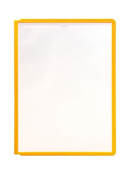 Durable Panel with coloured frame yellow