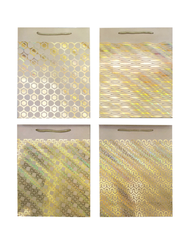Kinkekott deVENTE Pure Gold 18x23x8 cm, 210 g/m², 4 kujundust