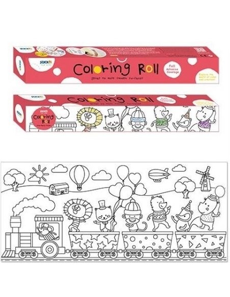 Coloring Roll, 31x355cm, The Party Train