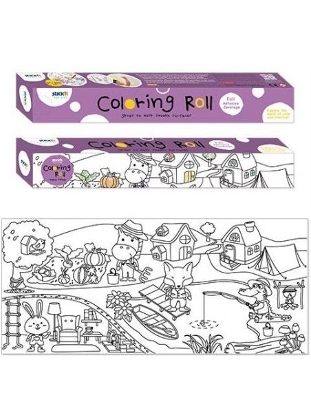 Värvi Ise pildid Stick´N Happy Village, iseliimuv 31x 355cm rullis