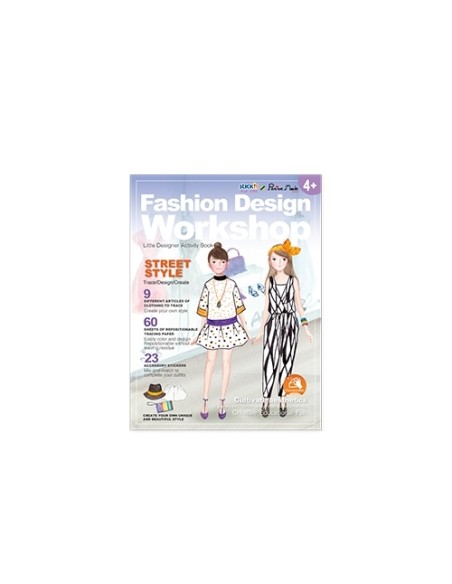 Värvi Ise pildid StickN Little Designer Activity Book - Street Style