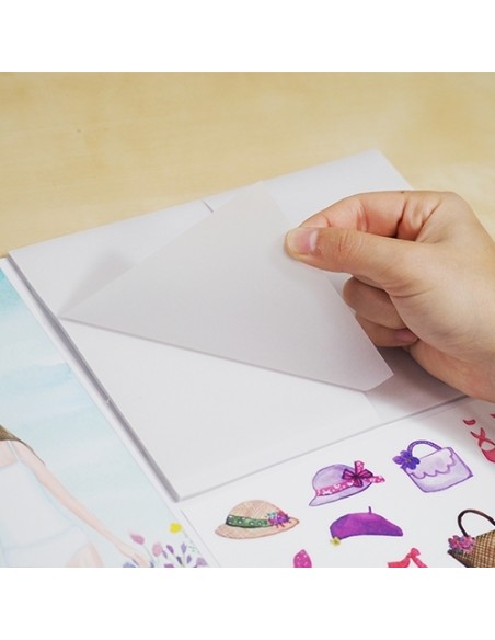 Värvi Ise pildid StickN Little Designer Activity Book - Vanilla Garden