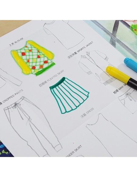 Värvi Ise pildid StickN Little Designer Activity Book - Fruit Party