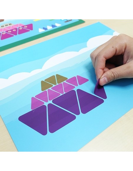 Pildiraamat StickN Give it a Stick - Triangles Age 5+