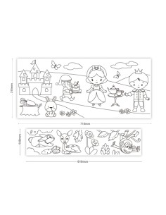Värvi Ise pildid StickN 315x3550mm + 140x2440mm My Fairy Tale/Animal K 2