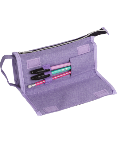 Pencil Case deVENTE "Private", Rectangular, 21x10x7.5 cm, Purple