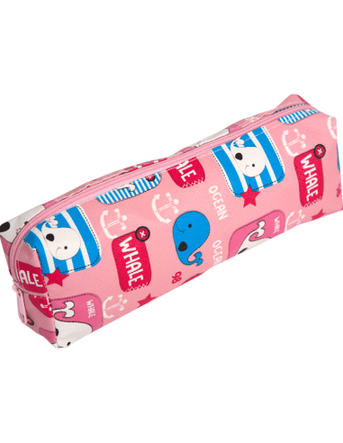 Пенал "Attomex. So cute" 20x7x3,5 см, прямоугольный, на молнии, искусственная кожа с рисунком, ассорти 3 дизайна