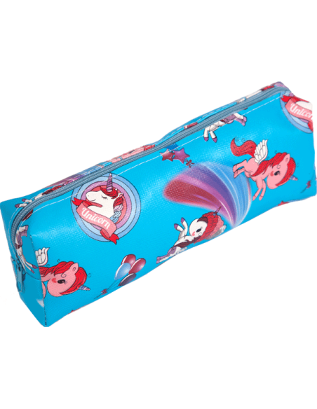 Пенал "Attomex. So cute" 20x7x3,5 см, прямоугольный, на молнии, искусственная кожа с рисунком, ассорти 3 дизайна