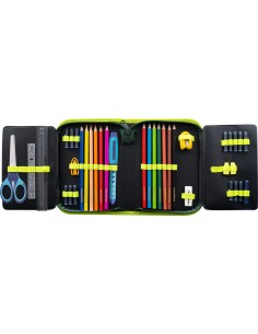 Pencil case dino filled with 42 items 2