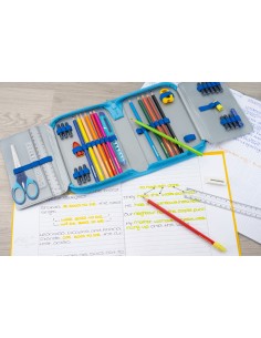 Pencil case filled with 42 items 2