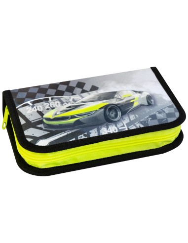 Pencil case Race Car filled with 32 pcs