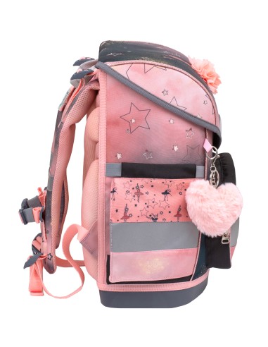 Ergonomic Schoolbag Belmil 405-41/AG Ballerina Black Pink
