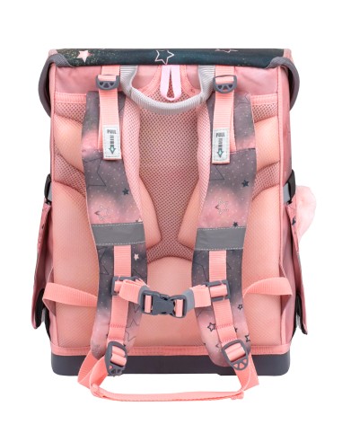 Ergonomic Schoolbag Belmil 405-41/AG Ballerina Black Pink