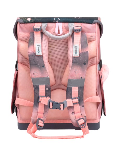 Ergonomic Schoolbag Belmil 405-41/AG Ballerina Black Pink