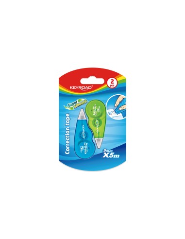 mini PET correction tape, 5mm x 5m, 2pcs/blister card