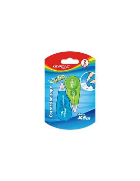 mini PET correction tape, 5mm x 5m, 2pcs/blister card