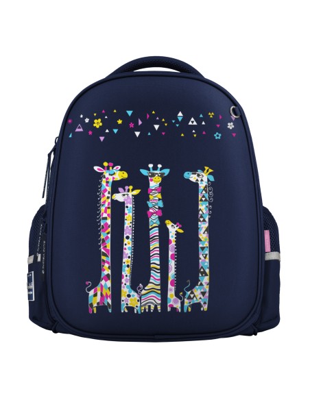 Backpack. Material: 100% polyester fiber. Zipper width 8 mm, puller 5 cm. Measurement: 30x38x20 cm