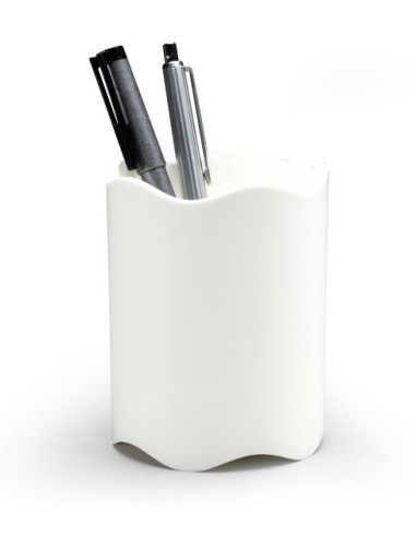 *Pen cup Durable Trend white