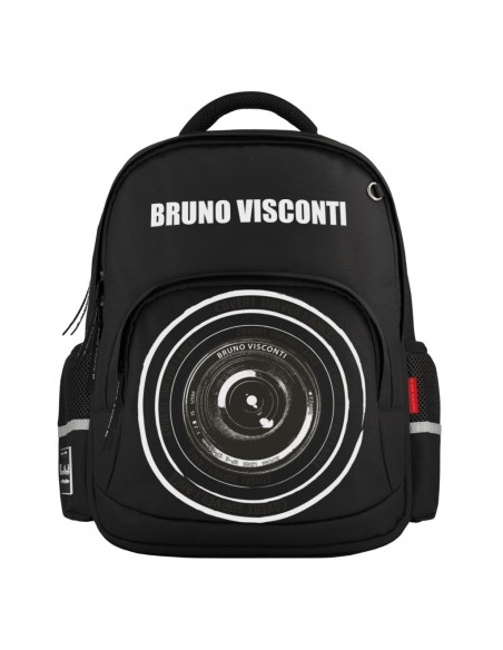 Seljakott Bruno Visconti Objektiiv ergonomiline, must