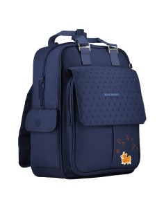 Backpack. Material: 100% polyester fiber. Zipper width 8 mm, puller 5 cm. Measurement: 29x38x14 cm.