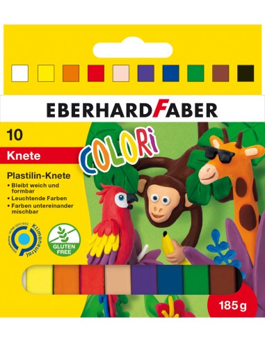 Plastiliin EberhardFaber Colori 10-värvi
