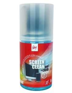 Ekraanipuhastusvedelik College ekraanile geel sprei 200ml + microfiber lapp