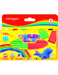 Plastiliin Keyroad 6-värvi