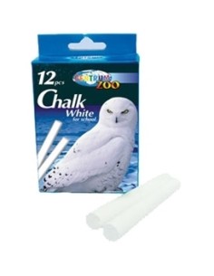 Kriit Centrum 12tk/pk valge ümar