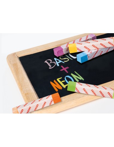 Colour board chalk neon + basic 12 pcs
