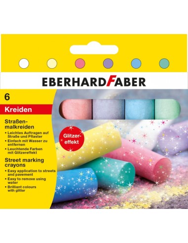 Street marking crayons 6x EberhardFaber