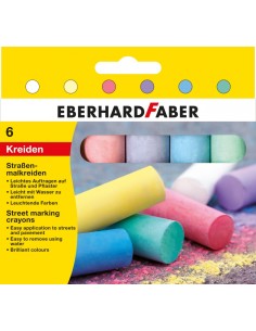 Street marking crayons 6x EberhardFaber
