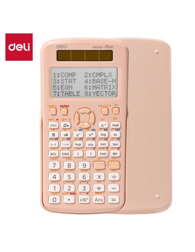 Koolikalkulaator DELI D991ES 417 funktsiooni, roosa