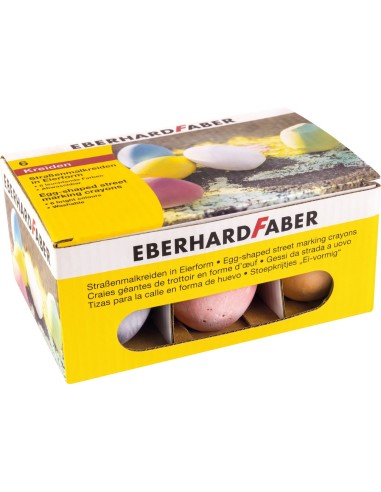Asfaldikriit EberhardFaber 6tk/pk muna värviline