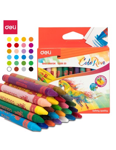 Wax crayon 24 colors ASST.