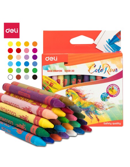 Rasvakriidid DELI Colorun 24-värvi