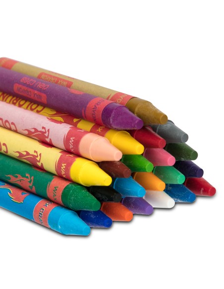 Wax crayon 24 colors ASST.