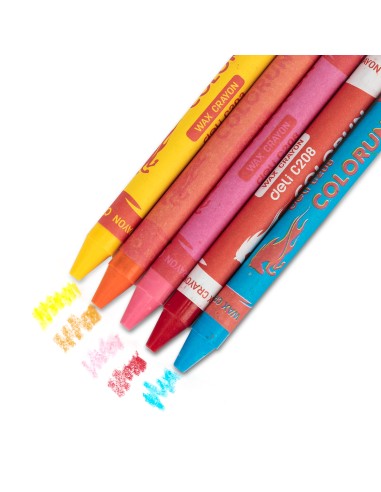 Wax crayon 12 colors ASST.
