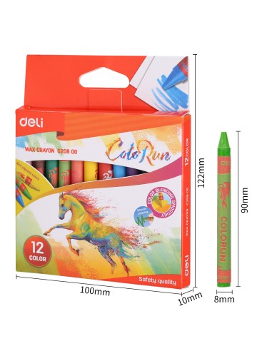 Rasvakriidid DELI Colorun 12-värvi