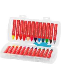 Rasvakriidid Faber-Castell Jumbo kolmekandilised 24-värvi 2