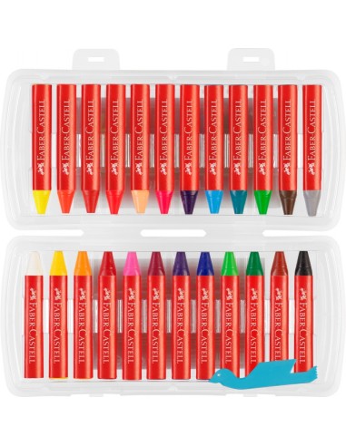 Rasvakriidid Faber-Castell Jumbo kolmekandilised 24-värvi