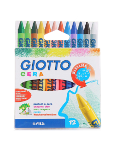 Rasvakriidid Fila Giotto Cera 12-värvi