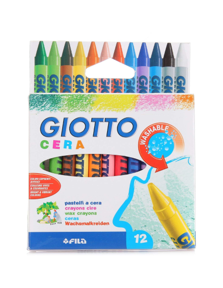 Rasvakriidid Fila Giotto Cera 12-värvi